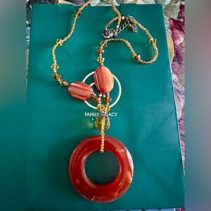 Genuine Agate Necklace 20 inches